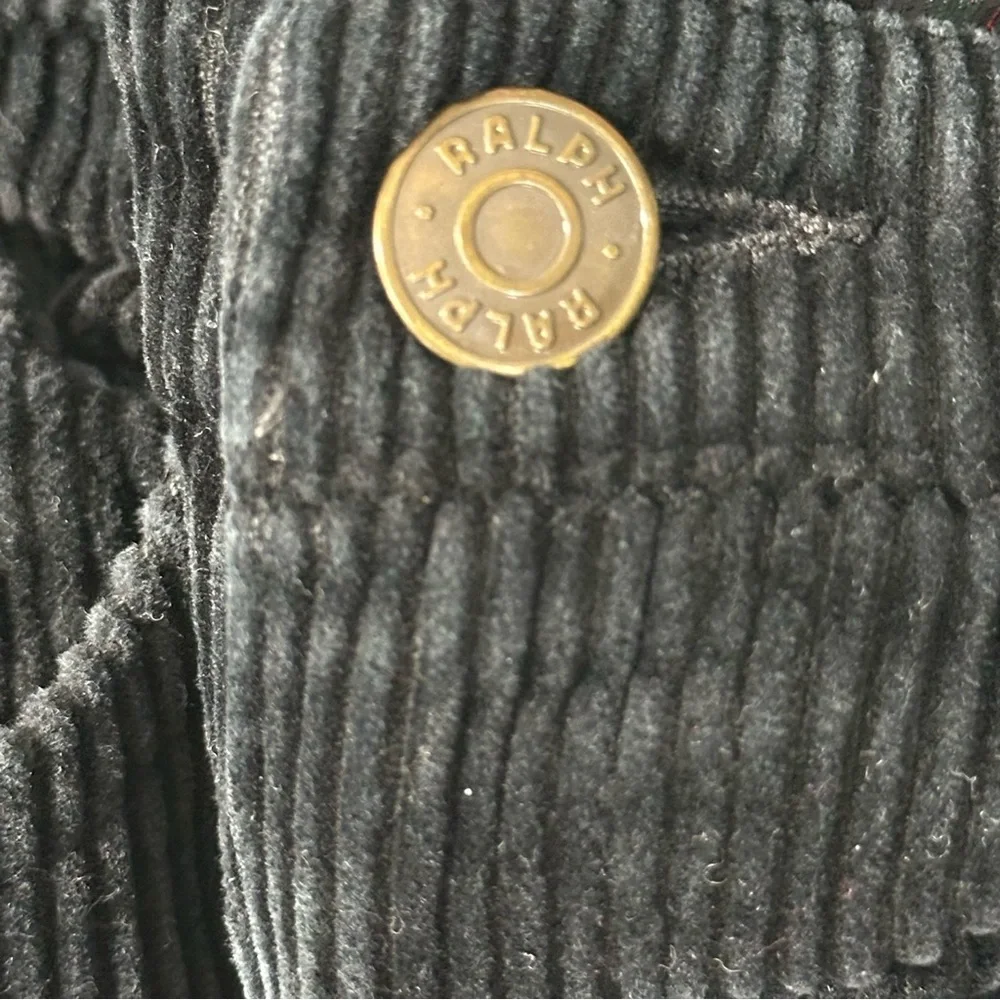 Vintage RALPH Ralph Lauren Black Thick Heavy Corduroy EUC Sz 6